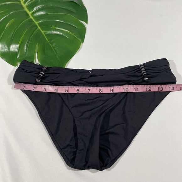 NEW Becca [ Small ] Reconnect Hipster Bikini Bottoms in Black‎ - Picture 2 of 12